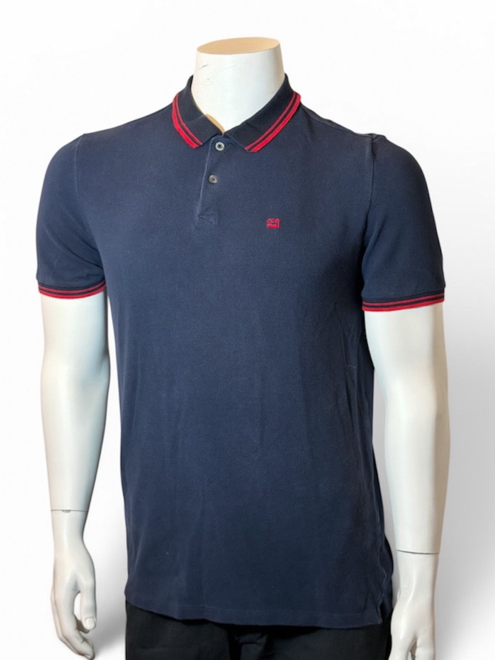 Ben Sherman Navy Polo with Red Trim